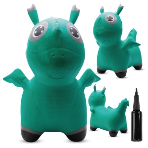 SUN BABY GUMOWY SKOCZEK DLA DZIECI DINO ZIELONY J06.036.0.2