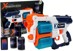 PISTOLET NA PIANKOWE STRZAŁKI BIAŁY + 3 PUSZKI
