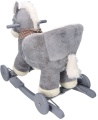 ADAM TOYS KONIK  NA BIEGUNACH Z FOTELIKIEM I KOŁAMI SZARYOD 10 M-CY  GS6063W