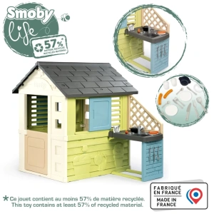 SMOBY LIFE DOMEK OGRODOWY DLA DZIECI PRETTY Z KUCHNIĄ 810738