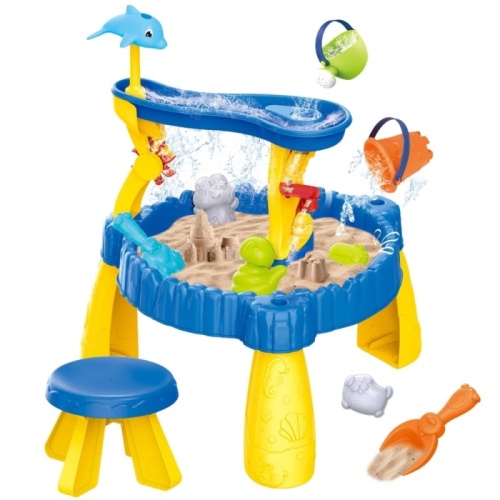 WOOPIE STOLIK WODNY XL Z KRZESEŁKIEM 2w1 PIASKOWNICA DELFINEK 12EL. 53705