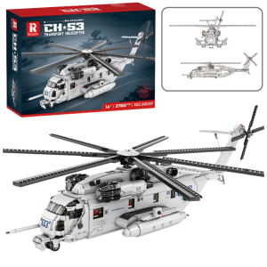Klocki Konstrukcyjne Śmigłowiec Transportowy Helikopter 2192el