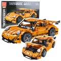 Klocki Konstrukcyjne Samochód GT Racing Pomarańczowy 1:14 1268 el.