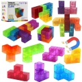 WOOPIE Układanka Kostka Tetris Z Zestawem Kart