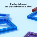WOOPIE Przestrzenne Klocki Magnetyczne Nauka Liter 70 Elementów
