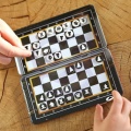 WOOPIE IQ Gra Szachy Warcaby Magnetyczne 2w1 Podróżna Kieszonkowa 10 sztuk