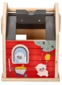ADAM TOYS DREWNIANY SORTER KSZTAŁTÓW Z KLOCKAMI FARMA N2045