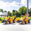FALK Jeździk Traktor Koparka Komatsu z Łyżką i Klaksonem 1-3 Lat