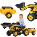 FALK Traktor na Pedały Koparka Komatsu z Przyczepą i Łyżką 2-5 Lat