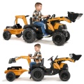 FALK Traktor na Pedały Case CE z Koparką Ładowarką i Przyczepą 3-7 lat