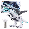 Zdalnie Sterowany Robot RC Dinozaur Światła Dźwięki Biały
