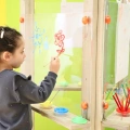 CLASSIC WORLD EDU Przezroczysta Sztaluga Tablica Akrylowa XXL Centrum Artystyczne 3w1