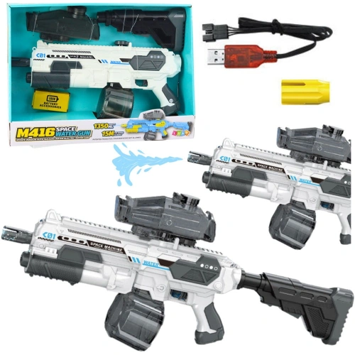 Karabin M16 Pistolet Kosmiczny Na Wodę Elektryczny 1350ml