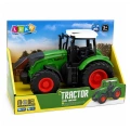 Traktor Rolniczy Farmerski Gospodarski Gumowe Koła Biało Zielony 1:24