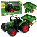 Traktor Rolniczy Farmerski z Siewnikiem Gumowe Koła Maszyna Rolnicza 1:24
