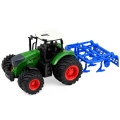 Traktor Rolniczy Farmerski Z Kultywatorem Agregat Uprawowy Zielony 1:24