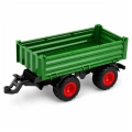 Traktor Rolniczy Farmerski z Przyczepą Wywrotką Gumowe Koła Zielony 1:24