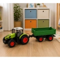 Traktor Rolniczy Z Przyczepą Wywrotką Zdalnie Sterowany RC Zielony 1:24
