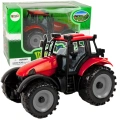 Mały Traktor Rolniczy Farmerski Otwierana Maska Czerwony 13 cm