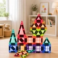 Klocki Magnetyczne Konstrukcyjne Panele 3D Kreatywne STEM Kolorowe 24 el.