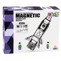 Klocki Magnetyczne Konstrukcyjne Rakieta Kosmiczna Figurki 26 el.