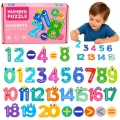 Puzzle Magnetyczne Działania i Liczby Działania Magnesy Edukacyjne 26 el.