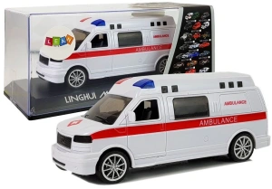 Ambulans Karetka Pogotowia z Napędem, Dźwiękiem, Syreną i Światłami