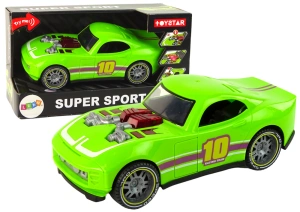 Lean Toys Samochód sportowy 1:14 zielony ze światłem i dźwiękiem