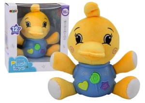 Interaktywna pluszowa kaczka Lean Toys żółta 19 cm