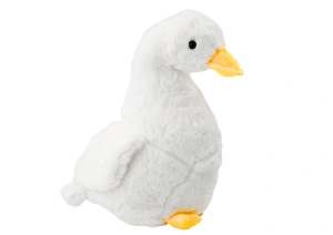 Biała pluszowa gęś maskotka przytulanka 30 cm