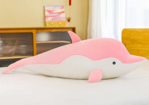 Maskotka pluszowy delfin różowy 70 cm Lean Toys