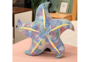 Maskotka pluszowa Rozgwiazda niebieska poduszka 45 cm Lean Toys