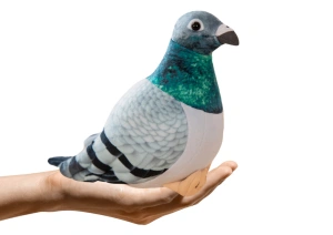 Maskotka pluszowy gołąb grzywacz szary 20 cm