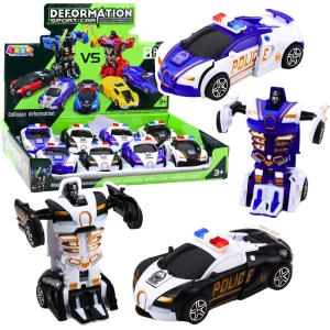 Auto-robot 2w1 samochód sportowy policyjny z napędem mix