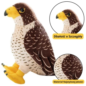 Pluszowa maskotka przytulanka ptak sokół brązowy 30 cm