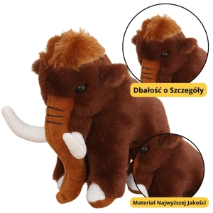 Pluszowa maskotka przytulanka Mamut brązowy 20 cm