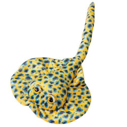 Maskotka Pluszowa Płaszczka Przytulanka Żółta W Kropki 50cm