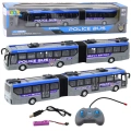 Autobus Policyjny Przegubowy Zdalnie Sterowany RC Światła Szary 1:32