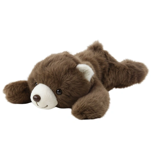 Pluszowa Maskotka Przytulanka Leżący Niedźwiedź Brązowy 30cm