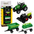 Zestaw Pojazdy Rolnicze Traktor Sieczkarnia Cysterna Rozrzutnik 1:68 4 szt.