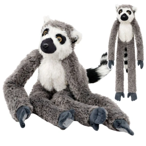 Pluszowy lemur – maskotka z rzepami do zawieszenia, 50 cm