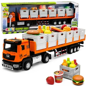 Ciężarówka transportowa z produktami spożywczymi 1:40 Lean Toys