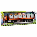 Ciężarówka Transportowa Na Baterie Produkty Spożywcze Pomarańczowa 1:40