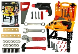 Duży zestaw majsterkowicza rozkładany w walizce Lean Toys