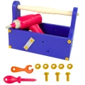 Klocki Konstrukcyjne W Skrzynce Zestaw Majsterkowicza Wkrętarka DIY