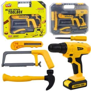 Zestaw majsterkowicza z wiertarko-wkrętarką i walizką Lean Toys