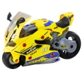 Motocykl Do Rozkręcania 2w1 DIY Warsztat Światła Dźwięki Dym Żółty 43cm