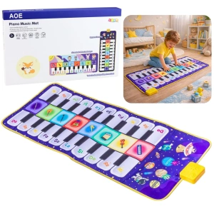 Muzyczna mata edukacyjna do tańca Pianinko Kosmos 120 × 48 cm