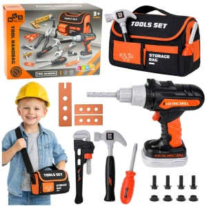 Zestaw majsterkowicza z torbą i wiertarko-wkrętarką 25 el. Lean Toys