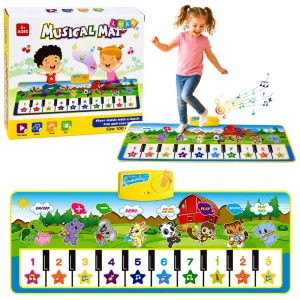 Mata muzyczna edukacyjna Pianinko Zwierzątka 100 x 36 cm